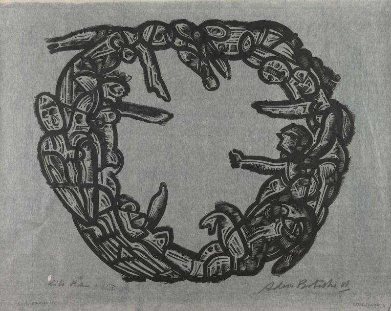 Gravura de Adir Botelho no estilo Cordel