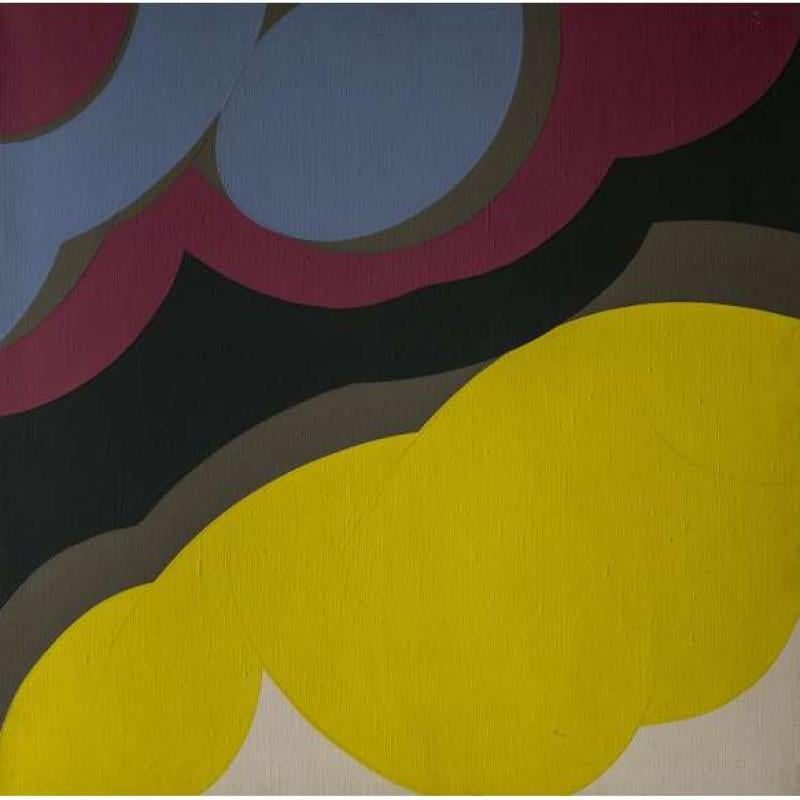 Obra abstrata em cores vibrantes da coleção Cordel