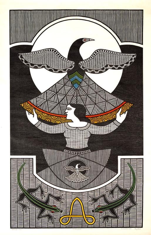 Xilogravura 'O Enigma' de Gilvan Samico, from the Cordel collection