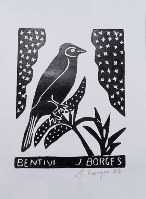 “Bentivi“, 2022. Técnica: Gravura em linóleo. Dimensões: 24 x 33cm, from the Cordel collection