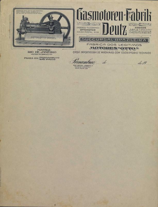 Documentação Técnica da Fábrica de Motores Deutz no Brasil, from the Cordel collection