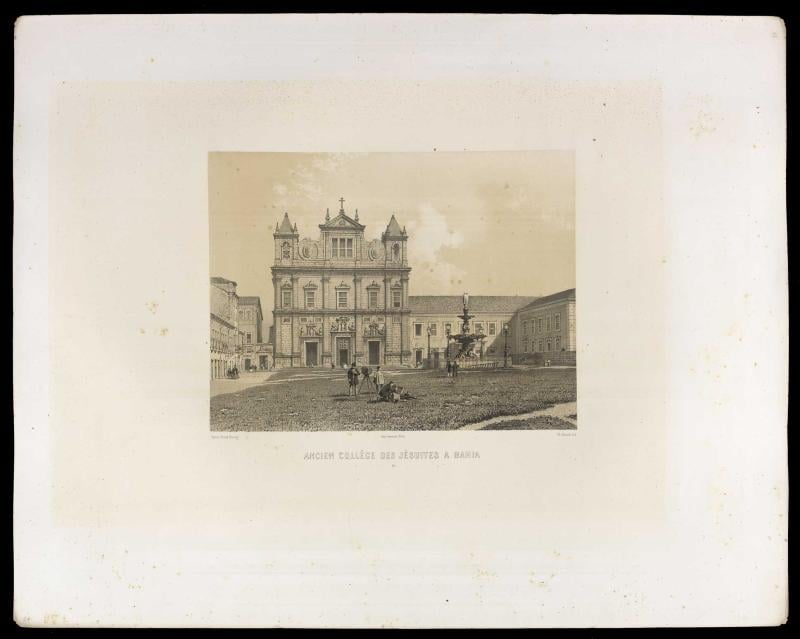 Representação do Antigo Colégio dos Jesuítas em Salvador, Bahia, from the Cordel collection
