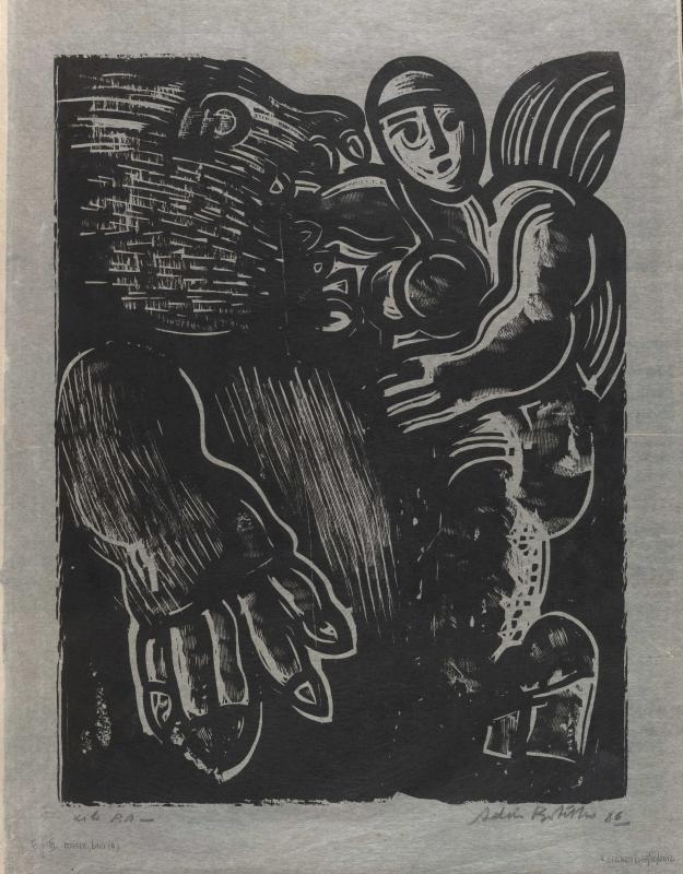 Cordel ilustrado com xilogravura de temática popular brasileira