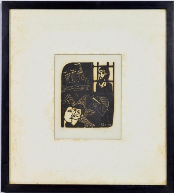 ESTENIO DINIZ - XILOGRAVURA TIRAGEM 4/40. MEDIDAS> 30 CM X 40 CM., by Stenio Diniz, from the Engraving collection