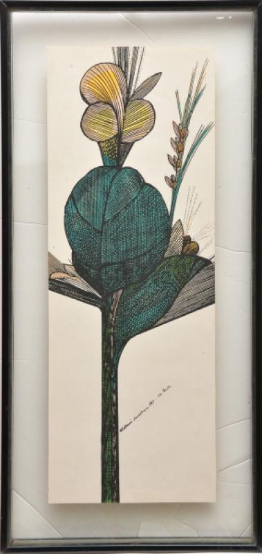 ALDEMIR MARTINS (1922 - 2006 ) - GRAVURA 52 X 19 cm, moldura, proteção de vidro. 62 x 20…, by Aldemir Martins, from the Engraving collection