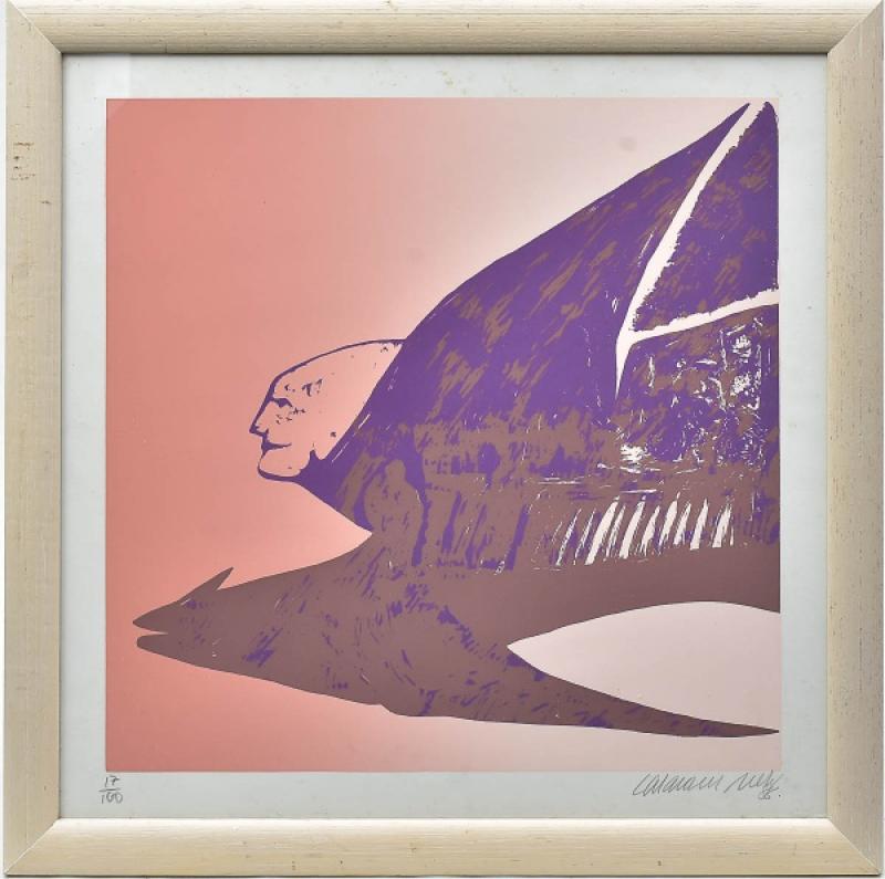 CALASANS NETO (1932 - 2006) - "Sem título". Serigrafia em cores sobre papel. Medida da…, from the Art collection