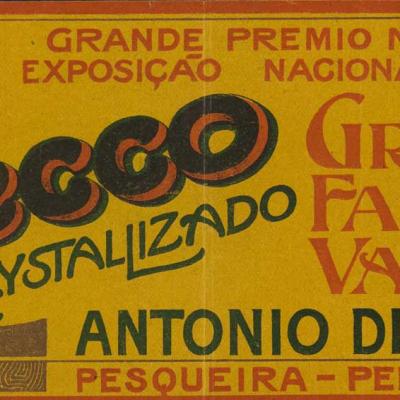 Rótulo de embalagem de doce de caju Antonio Didier & Irmão, from the Packaging collection