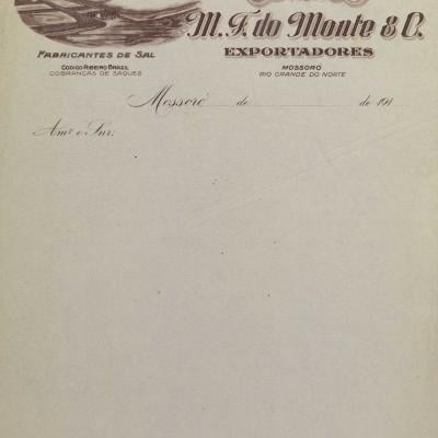 Papel timbrado M. J. do Monte & C. para exportadores, from the Packaging collection