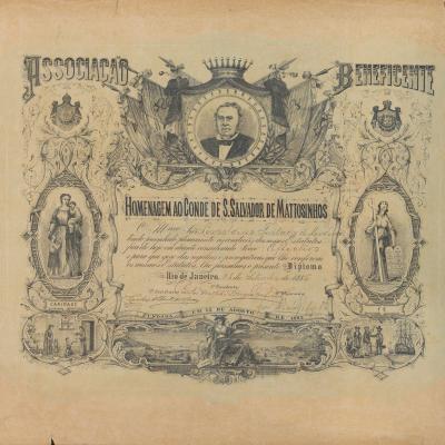 Certificado da Associação Benemérita de Honra ao Mérito, from the Engraving collection
