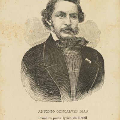 Retrato de Antônio Gonçalves Dias, primeiro poeta lírico do Brasil, from the Engraving collection