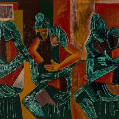 3 ABRAÇOS VERDES. Obra de Pedro Caetano, from the Art collection