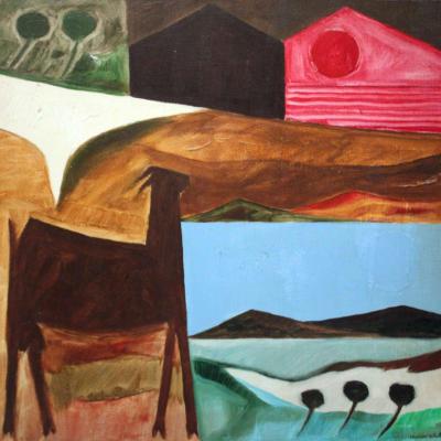 "Cabra e Céus", painted by Calasans Neto, 1983 : r/BrazilianPainting, from the Art collection