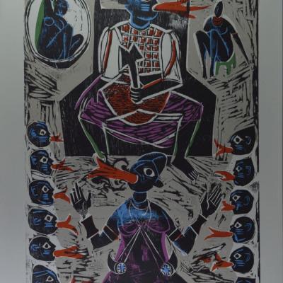 Carybé, gravura do Álbum 7 Lendas da Bahia, 2/20, by Carybé, from the Posters collection