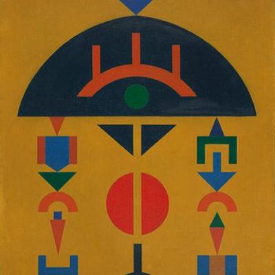 Pintura abstrata com formas geométricas coloridas, from the Painting collection
