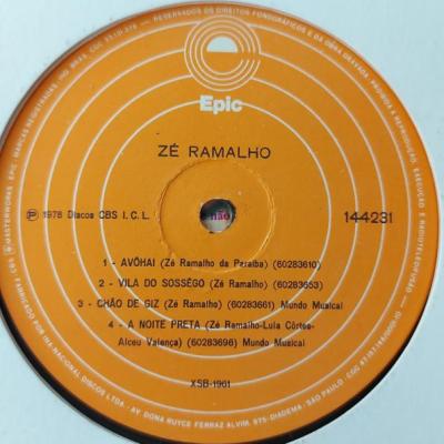 Disco "A Noite Preta" de Zé Ramalho, from the Music collection