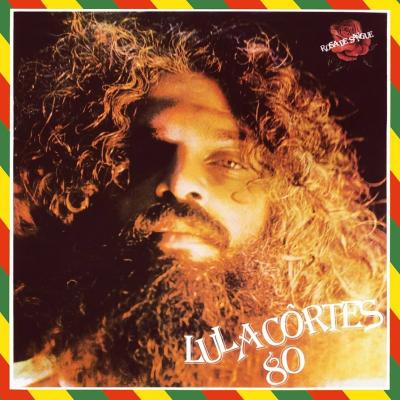 Retrato artístico de Lula Côrtes com temática musical