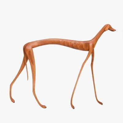 Escultura Cachorro em Madeira Andando - Marcos de Sertânia, by Marcos de Sertânia, from the Objetos collection