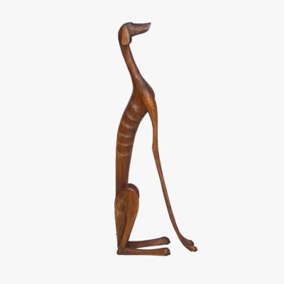 Escultura Cachorro em Madeira - Marco de Sertânia, by Marcos de Sertânia, from the Objetos collection